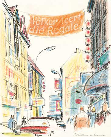 Karikatur von Reiner Schwalme 1992