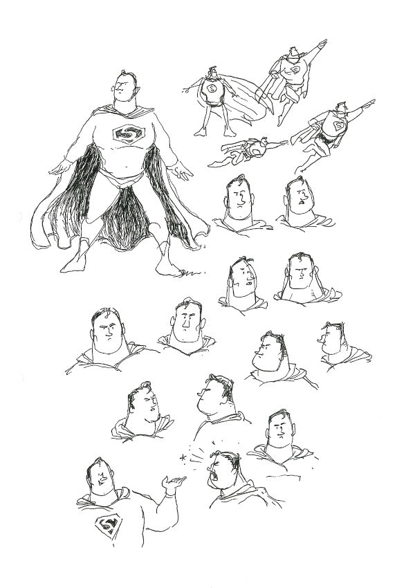 Charakterstudien für Superman-The World © & TM DC, Panini Comics,2025 © Flix (Felix Görmann)