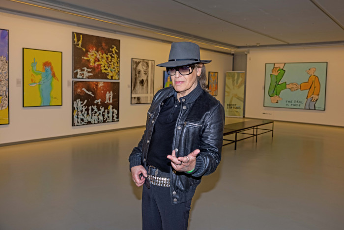Udo Lindenberg in seiner Ausstellung in der Ludwiggalerie Tine Acke Ludwiggalerie 2025