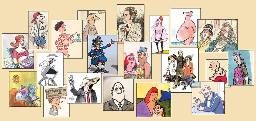 über 200 namhafte Karikaturisten wirkten bzw. arbeiten bis heute in der Hauptstadtregion